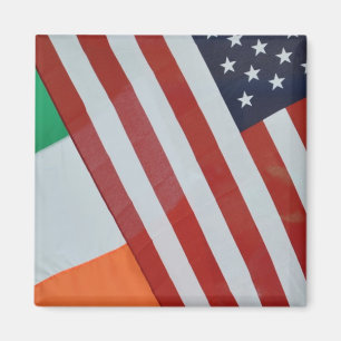 Íman Bandeiras americanas e irlandesas