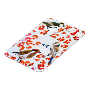 Íman Bandeiras de Holly Berries, no Natal Dourado