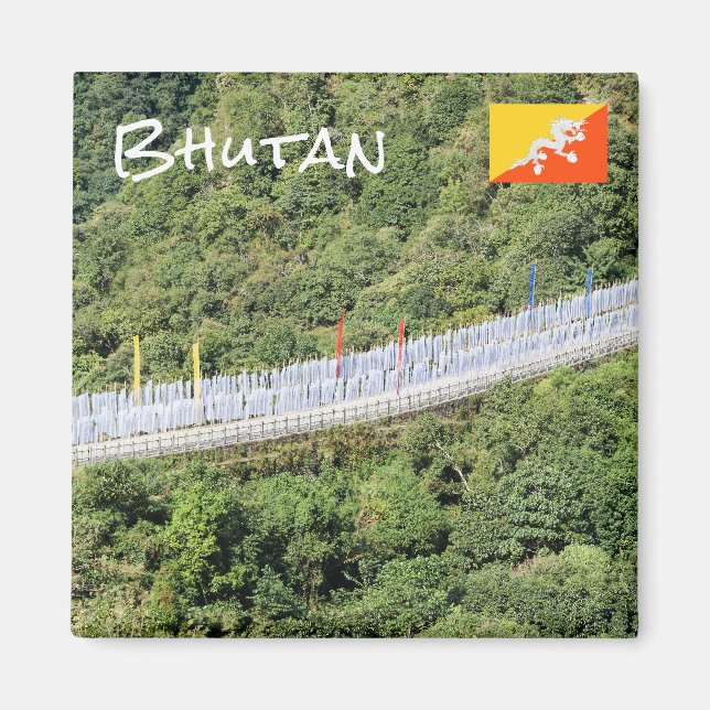 Íman Bandeiras de oração budista - Butão (Frente)