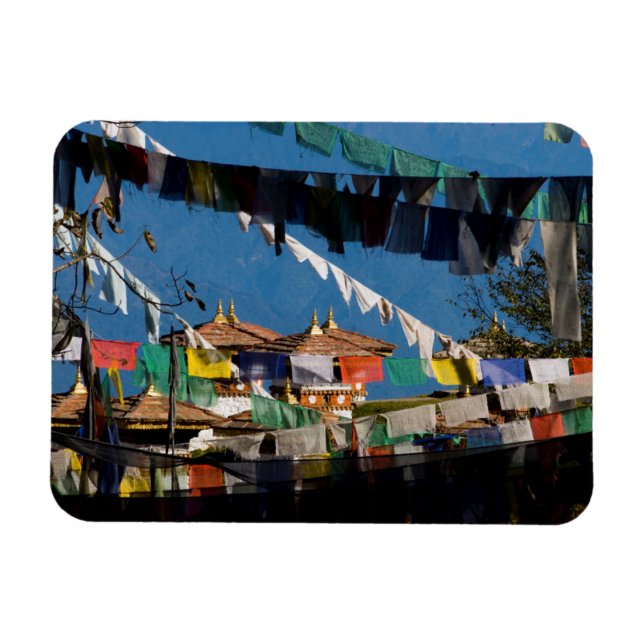 Íman Bandeiras de oração e chortens (Horizontal)