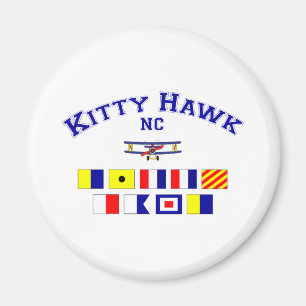 Íman Bandeiras de sinal do NC Kitty Hawk
