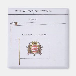 Íman Bandeiras do Mônaco, de um livro francês de sinali