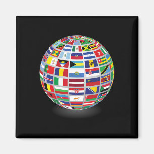 Íman Bandeiras Dos Países Do Mundo Internacional
