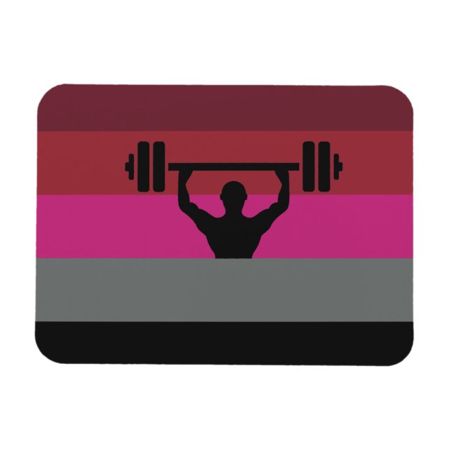 ÍMAN  BANDERA DE ORGULHO MUSCULAR (Horizontal)