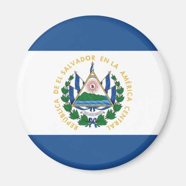 Íman Bandera do Magnet de El Salvador (Frente)