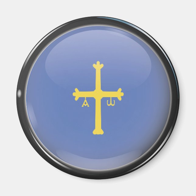 Íman Bandera y escudo de Asturias (Frente)