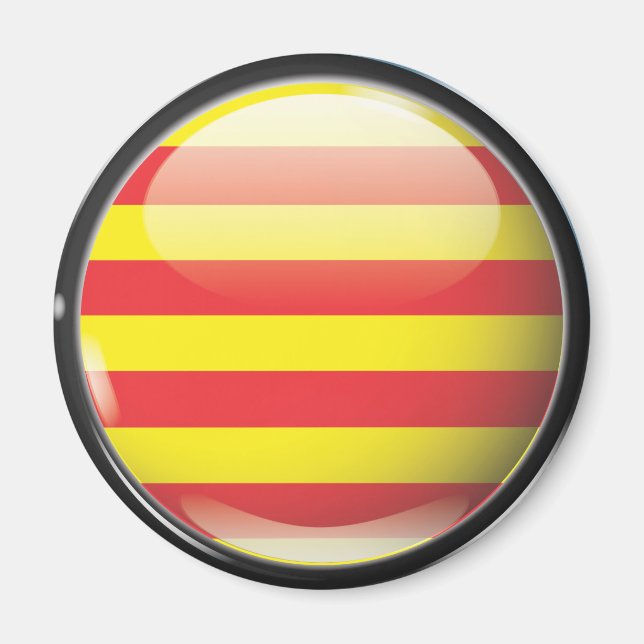Íman Bandera y escudo de Cataluña (Frente)