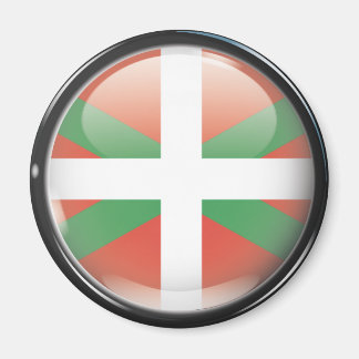 Íman Bandera y escudo de Euskadi