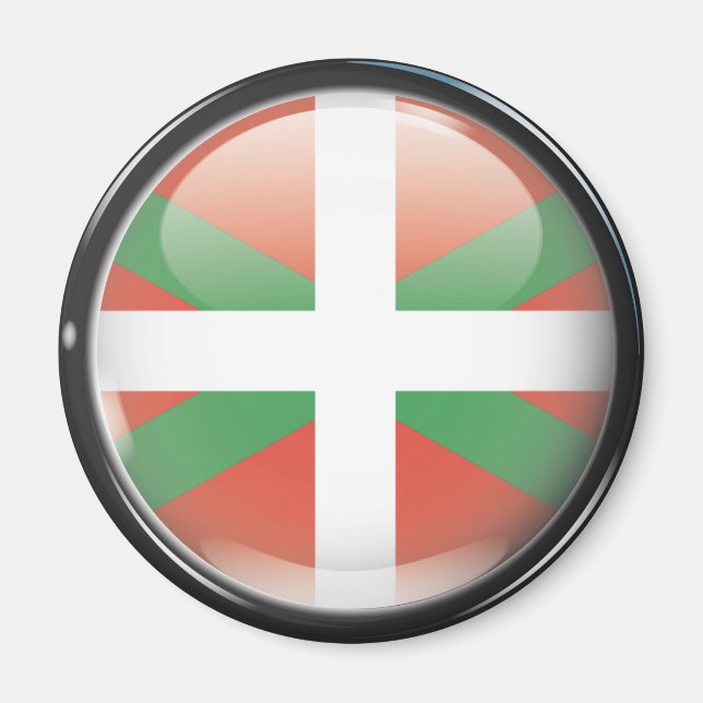 Íman Bandera y escudo de Euskadi (Frente)