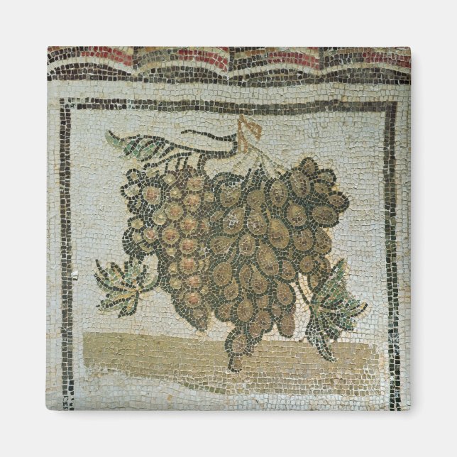Íman Bando de uvas brancas, mosaico romano (Frente)