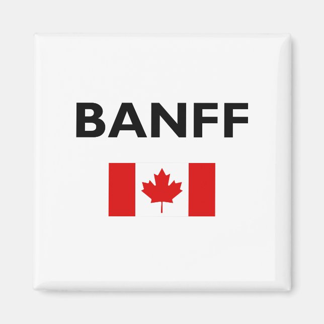 Íman Banff Canada Flag Light-Color (Frente)