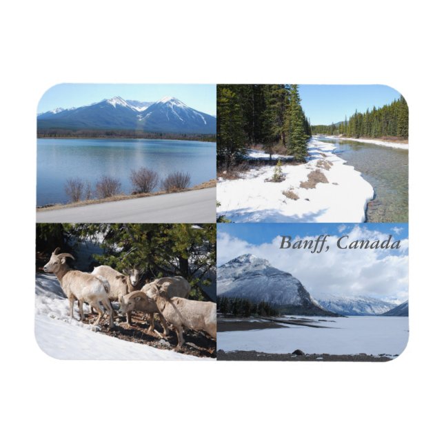Íman Banff, Canadá - Magnet Cênico de Beleza (Horizontal)