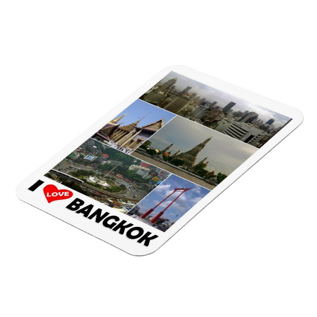 Íman Bangkok - I Love - Thailand - Magnet (Left Side)
