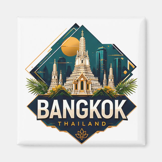 Íman Bangkok Tailândia Aventura (Frente)