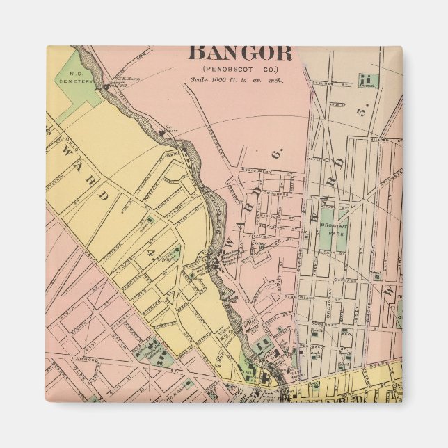 Íman Bangor, Brewer (Frente)