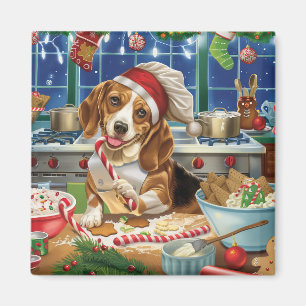 Íman Banho Feriado de Beagle: Natal Festivo
