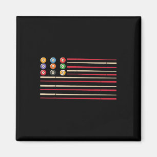 Íman Banliard Player Us Flag Piscina Snooker
