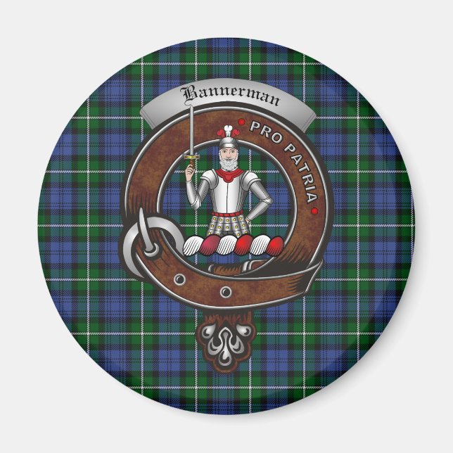 Íman Bannerman Clan Crachá Magnets (Frente)