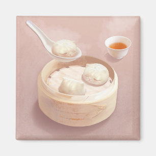 Íman Bao Buns Steamed com Tea