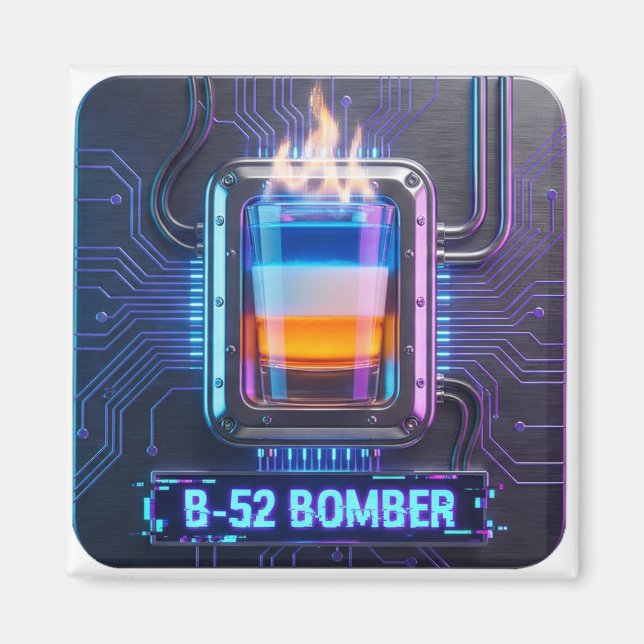 Íman Bar B-52 Shot Cyberpunk (Frente)
