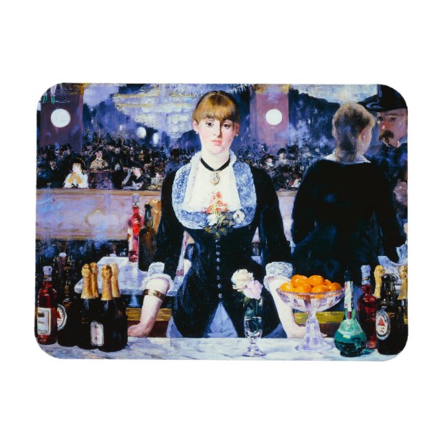 Íman Bar de Manet no Folies Bergere Magnet (Horizontal)