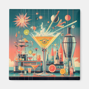 Íman Bar de Martini de Cítrico Futurista Atômico de Mea