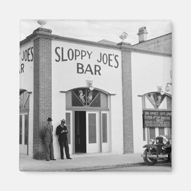 Íman Bar de Sloppy Joe, Key West, anos 30 (Frente)