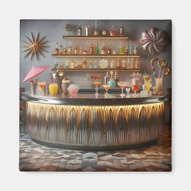 Íman Bar do Partido Futuro Atômica do meio século (Frente)