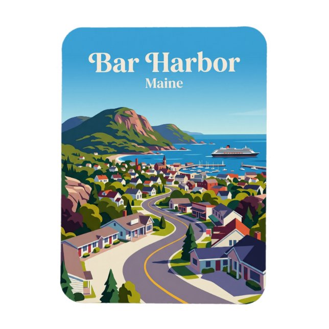 Íman Bar Harbor EUA (Vertical)