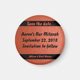 Íman Bar Hoops Mitzvah Magnet