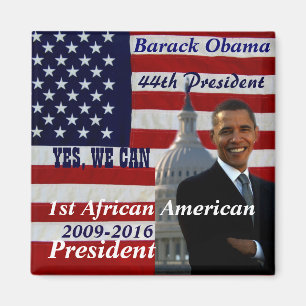 Íman Barack Obama, 1º Presidente Afro-Americano_Ímã