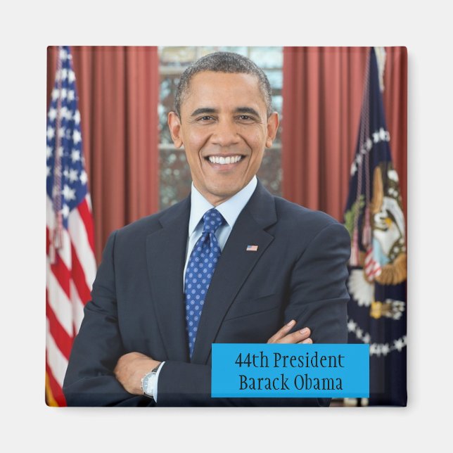 Íman Barack Obama 44 do Presidente Magnet (Frente)