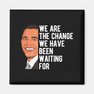 Íman Barack Obama Dizendo Somos A Mudança Camiseta Prem