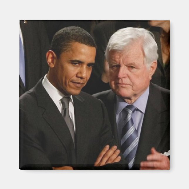 Íman Barack Obama e Ted Kennedy (Frente)