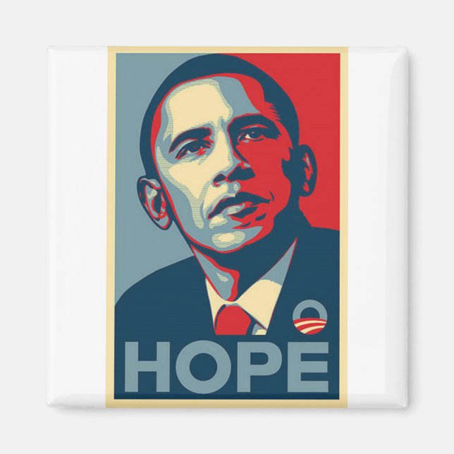 Íman Barack Obama Hope Poster (Frente)