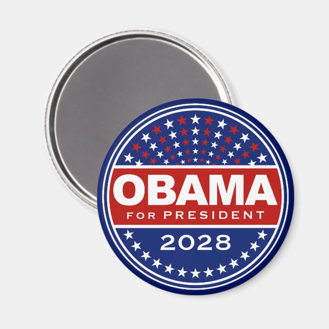 Íman Barack Obama Presidente 2028 (Front/Back)