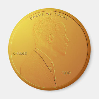 Íman Barack Obama Shiny Penny Magnet Circular