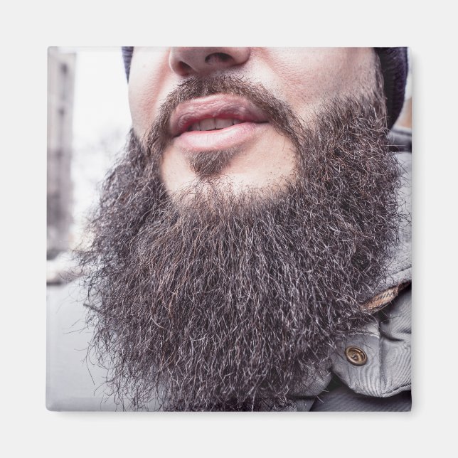 Íman Barba legal e bigode (Frente)
