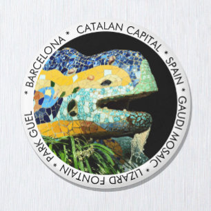 Íman Barcelona, Gaudi - Lizard, Espanha / cidade da Cat