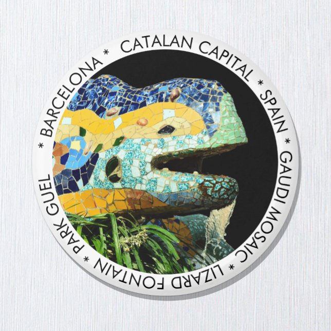 Íman Barcelona, Gaudi - Lizard, Espanha / cidade da Cat (Criador carregado)