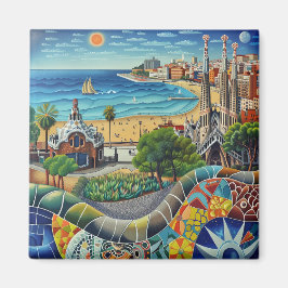 Íman Barcelona, Park Guell, Sagrada Familia, Imán, Souv