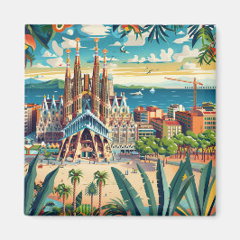 Íman Barcelona, Park Guell, Sagrada Familia, Souvenir