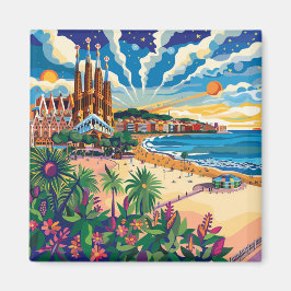 Íman Barcelona, Park Guell, Sagrada Familia, Souvenir