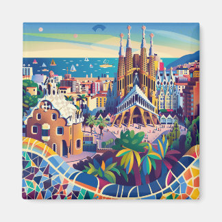 Íman Barcelona, Park Guell, Sagrada Familia, Souvenir