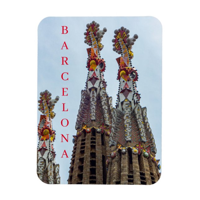 Íman Barcelona Sagrada Familia rouba imã de geladeira (Vertical)