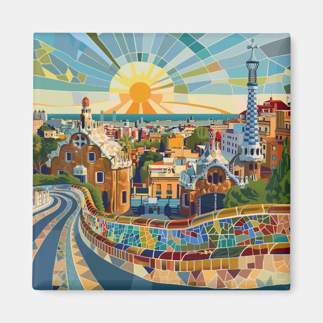 Íman Barcelona Souvenir (Frente)