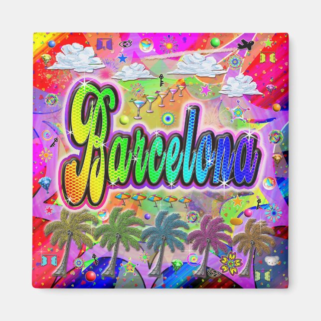 Íman Barcelona Vista Express Magnet (Frente)