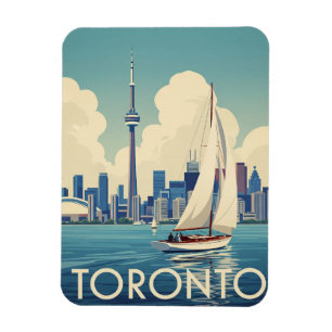 Íman Barco à Vela Antigo em Toronto Canadá Viagem
