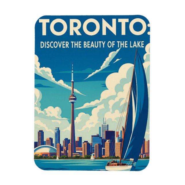 Íman Barco à vela em Toronto Canadá Viagem (Vertical)