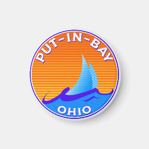 Íman Barco De Navegação No Lago De Ohio